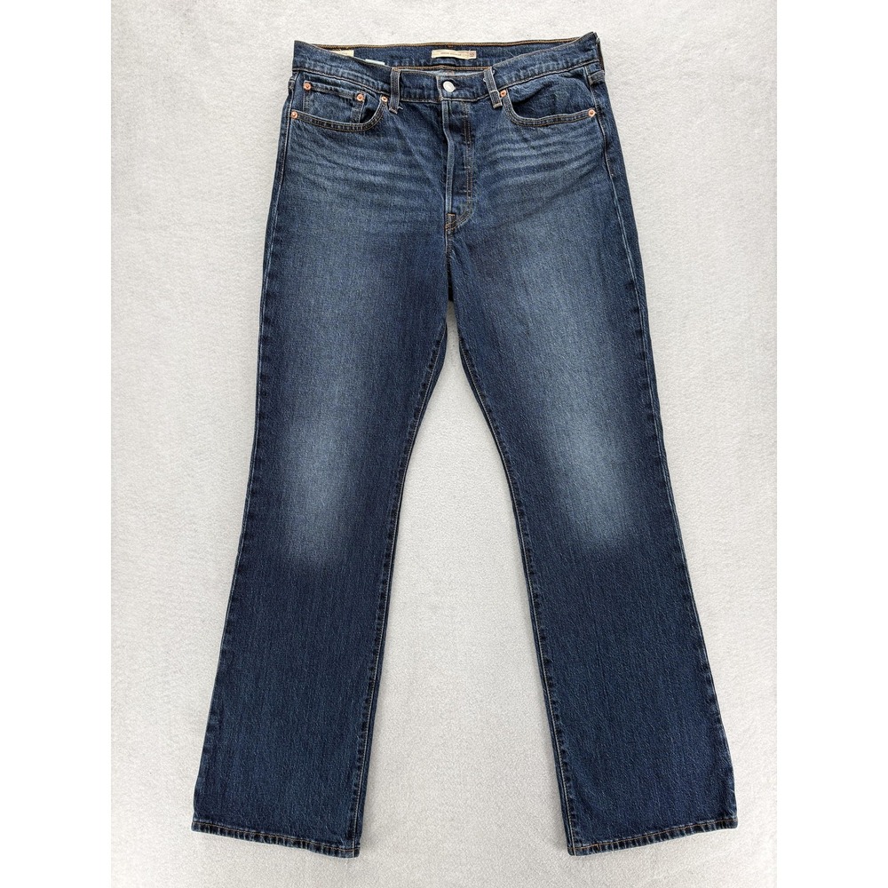 Levis Premium Wedgie Bootcut Jeans Womens 32 Blue High Rise Slim Stretch Pants